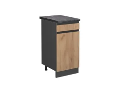 Vicco Küchenunterschrank R-Line Goldkraft Eiche/Anthrazit 40 cm AP Anthrazit