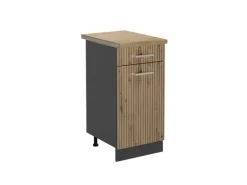 Vicco Küchenunterschrank R-Line Artisan-Eiche/Anthrazit 40 cm AP Eiche