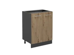 Vicco Küchenunterschrank R-Line Artisan-Eiche/Anthrazit 60 cm ohne Arbeitsplatte