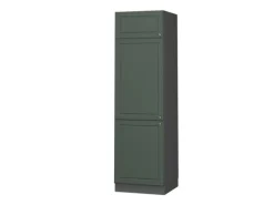 Vicco Kühlumbauschrank Fame-Line Hochschrank für die Küche Grün-Gold Landhaus/Anthrazit 60 cm