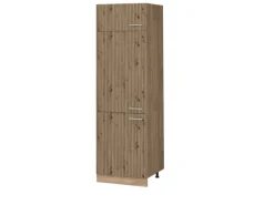 Vicco Kühlumbauschrank R-Line Hochschrank für die Küche Artisan-Eiche/Goldkraft Eiche 60 cm
