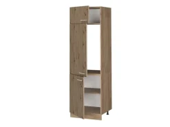 Vicco Kühlumbauschrank R-Line Hochschrank für die Küche Artisan-Eiche/Goldkraft Eiche 60 cm