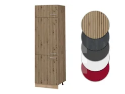 Vicco Kühlumbauschrank R-Line Hochschrank für die Küche Artisan-Eiche/Goldkraft Eiche 60 cm