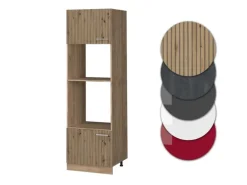 Vicco Mikrowellenschrank R-Line Küchenregal für die Mikrowelle Artisan-Eiche/Goldkraft Eiche 60 cm