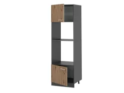 Vicco Mikrowellenschrank R-Line Küchenregal für die Mikrowelle Artisan-Eiche/Anthrazit 60 cm