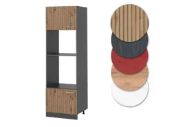 Vicco Mikrowellenschrank R-Line Küchenregal für die Mikrowelle Artisan-Eiche/Anthrazit 60 cm