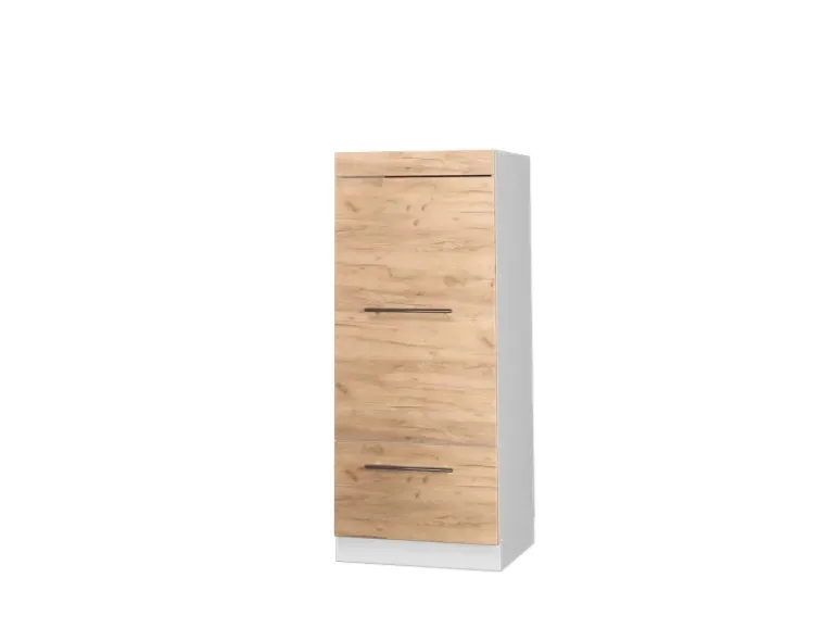 Vicco Mikrowellenschrank Fame-Line Küchenregal für die Mikrowelle Goldkraft Eiche/Weiß 60 cm