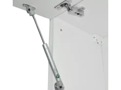 Vicco Rick Eckküche Weiß/Sonoma 227 x 167 cm AP Marmor mit LED-LeistenRick ohne E-Geräte