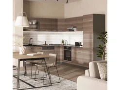 Vicco R-Line Eckküche Edelgrau/Anthrazit 227 x 287 cm AP Marmor ohne E-Geräte