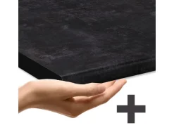 Vicco R-Line Einbauküche in L-Form Schwarz Beton/Anthrazit 227 x 287 cm AP Anthrazit ohne E-Geräte