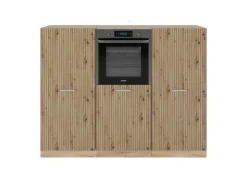 Vicco R-Line Küchenblock Artisan-Eiche/Goldkraft Eiche 180 cm ohne Arbeitsplatte ohne E-Geräte