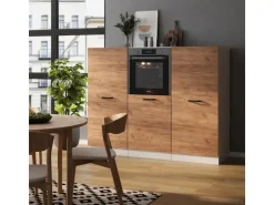 Vicco R-Line Küchenblock Goldkraft Eiche/Weiß 180 cm ohne Arbeitsplatte ohne E-Geräte