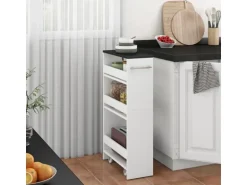 Vicco Rollregal Rivo Weiß/Anthrazit 20x85 cm