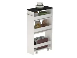 Vicco Rollregal Rivo Weiß/Anthrazit 20x85 cm