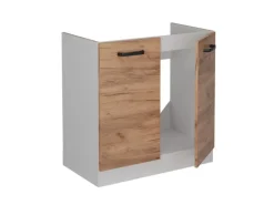 Vicco Spülenunterschrank R-Line Goldkraft Eiche 80 cm ohne Arbeitsplatte