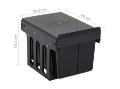 vidaXL Abfüllbehälter für Küchenschrank Ausziehbar Sofü-Close 36 L 664470