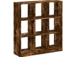 vidaXL Bücherregal Räuchereiche 102x32x108 cm Holzwerkstoff