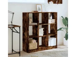 vidaXL Bücherregal Räuchereiche 102x32x108 cm Holzwerkstoff