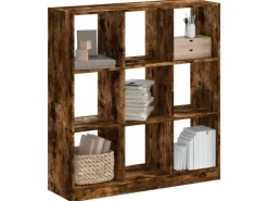 vidaXL Bücherregal Räuchereiche 102x32x108 cm Holzwerkstoff