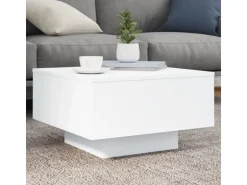 vidaXL Couchtisch Weiß 55x55x31 cm Holzwerkstoff 836567