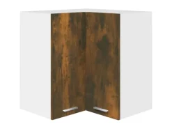 vidaXL Eck-Hängeschrank Räuchereiche 57x57x60 cm Holzwerkstoff