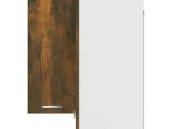 vidaXL Eck-Hängeschrank Räuchereiche 57x57x60 cm Holzwerkstoff