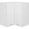 vidaXL Eckhängeschrank Weiß 57x57x60 cm Holzwerkstoff