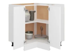 vidaXL Eckunterschrank Weiß 75,5x75,5x80,5 cm Holzwerkstoff