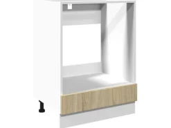 vidaXL Herdumbauschrank Sonoma-Eiche 60x46x81,5 cm Holzwerkstoff