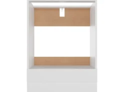 vidaXL Herdumbauschrank Weiß 60x46x81,5 cm Holzwerkstoff