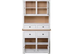 vidaXL Highboard Weiß 93x40,5x180 cm Kiefernholz Panama
