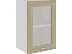 vidaXL Hängeglasschrank Sonoma-Eiche 40x31x60 cm Holzwerkstoff Modell 1