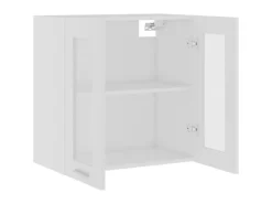 vidaXL Hängeglasschrank Weiß 60x31x60 cm Holzwerkstoff