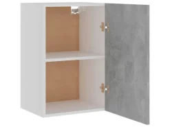 vidaXL Hängeschrank Betongrau 39,5x31x60 cm Holzwerkstoff