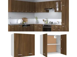 vidaXL Hängeschrank Braun Eichen-Optik 60x31x60 cm Holzwerkstoff