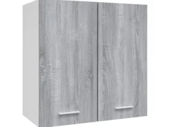 vidaXL Hängeschrank Grau Sonoma 60x31x60 cm Holzwerkstoff