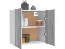 vidaXL Hängeschrank Grau Sonoma 60x31x60 cm Holzwerkstoff