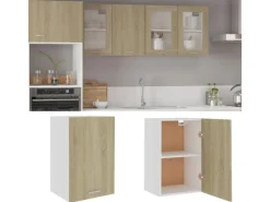 vidaXL Hängeschrank Lyon Sonoma-Eiche 39,5x31x60 cm Holzwerkstoff 801255