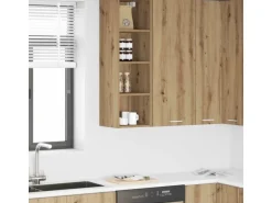 vidaXL Hängeschrank mit Speicher Riga Artisan-Eiche 30 x 29,5 x 100 cm 884465