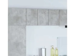 vidaXL Hängeschrank mit Tür Riga Betongrau und Weiß 30 x 31 x 40 cm 884120