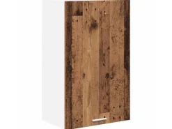 vidaXL Hängeschrank mit Tür Riga Altes Holz und Weiß 50 x 31 x 80 cm 884272