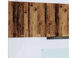 vidaXL Hängeschrank mit Tür Riga Altes Holz und Weiß 50 x 31 x 80 cm 884272