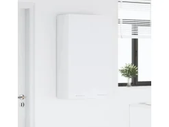 vidaXL Hängeschrank mit Tür Riga Weiß 60 x 31 x 100 cm Holzwerkstoff 884354