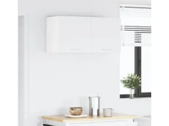 vidaXL Hängeschrank mit Tür Riga Weiß 80 x 31 x 40 cm Holzwerkstoff 884178