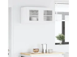 vidaXL Hängeschrank mit Tür Riga Weiß 80 x 31 x 40 cm Holzwerkstoff 884226