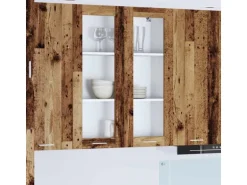 vidaXL Hängeschrank Riga Altholz 80 x 31 x 100 cm Holzwerkstoff 884400