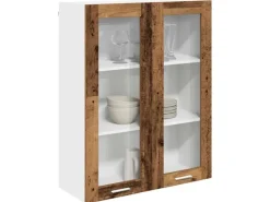 vidaXL Hängeschrank Riga Altholz 80 x 31 x 100 cm Holzwerkstoff 884400