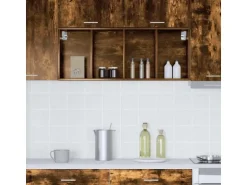 vidaXL Hängeschrank Riga Geräucherte Eiche 40 x 29,5 x 100 cm 884470