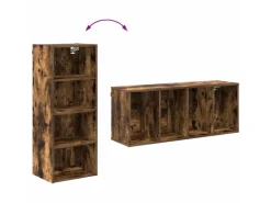 vidaXL Hängeschrank Riga Geräucherte Eiche 40 x 29,5 x 100 cm 884470