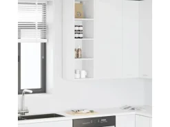 vidaXL Hängeschrank Riga Weiß 30 x 29,5 x 100 cm Holzwerkstoff 884458